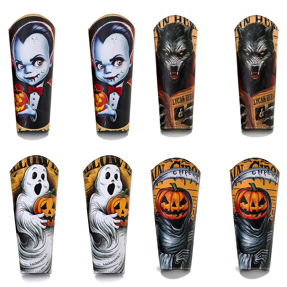 

Medieval retro printed wristband Halloween cosplay stage props handguard clothing