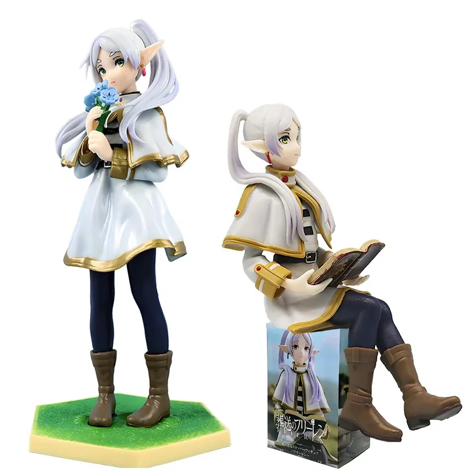 Figura de Anime Frieren: Beyond Journey's End de 14cm, tapón de fideos, figura de acción de Frieren, modelo de colección de figuras Luminasta Frieren