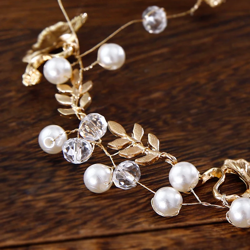 Elegant Starfish Star Hairpins The Bridal Hair Accessories Handmade Headband Bride Handmade Tiaras Soft Pearl Hair Jewelry view 6