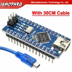 Mini USB Nano 3.0 With bootloader compatible controller for arduino CH340 USB driver Nano v3.0 ATMEGA328P Expansion Board