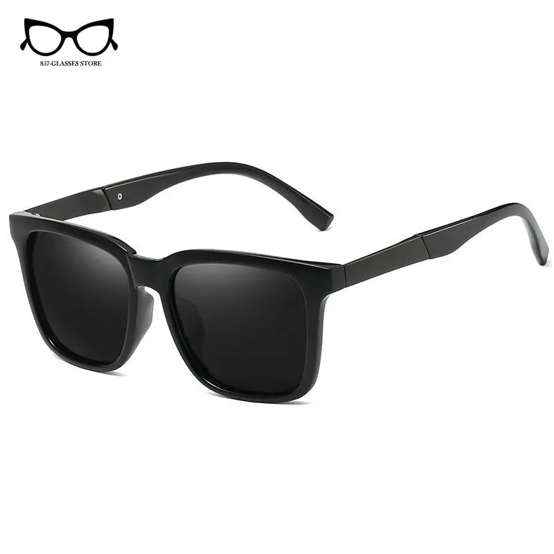 2024 Trend Korean Edition Driving Glasses New Polarized Sunglasses Men's Sunglass Fashion Square Eyes UV Protection Vintage