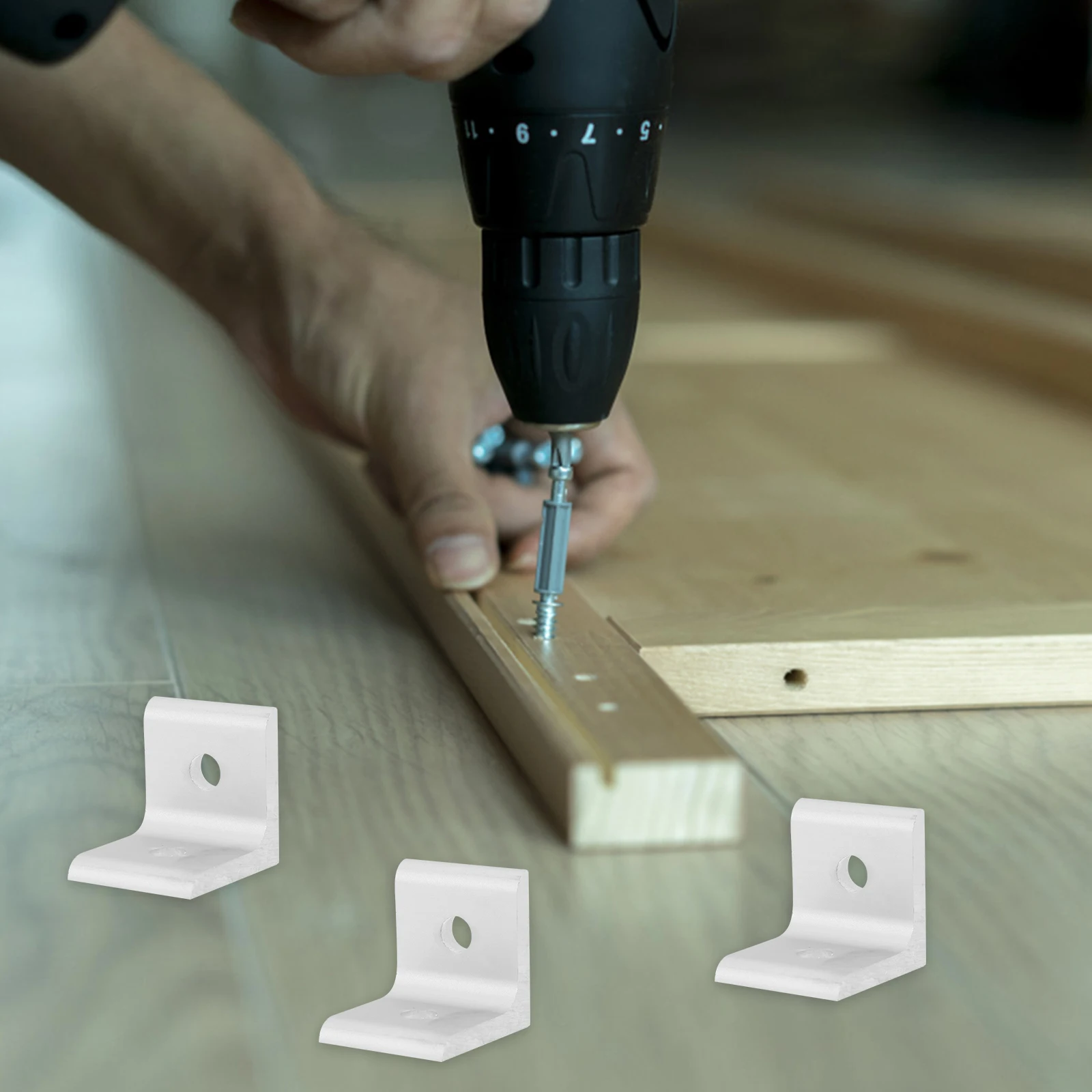 

10pcs Aluminum Corner Brackets 4040 L Bracket Connector For Profile Extrusion Sturdy Inside Fastener Right Angle Bracket For Cnc