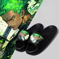 Jednoczęściowe anime buty peryferyjne Luffy Zoro Chopper miękkie podeszwy studenckie przystojne klapki chłopięce spersonalizowane sandały do noszenia na zewnątrz