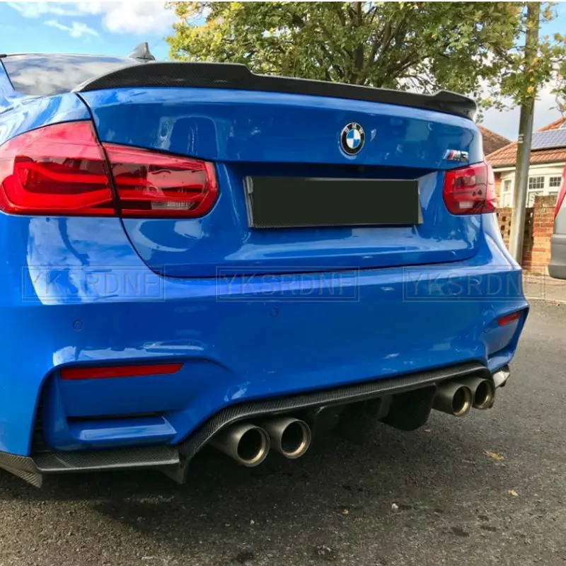 Real Carbon Fiber Trunk Car Spoiler Wing For BMW F30 F35 3 Series Sedan & F80 M3 2013-2018 CS Style Rear Wing Spoiler Lip