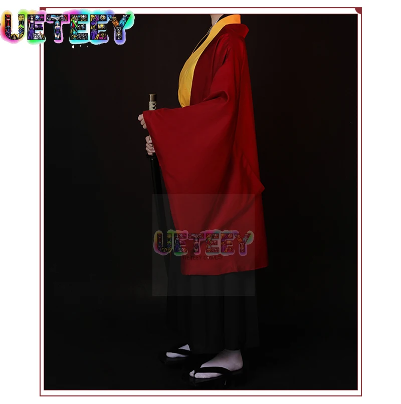 UETEEY Japanese Anime Figue Samurai Tsugikuni Yoriichi Cloak Coat Trousers Belt Men Halloween view 3