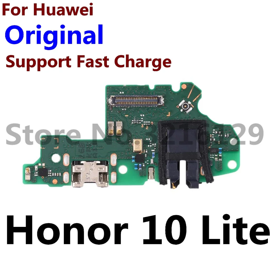 100% Original USB Charge Port Jack Dock Connector Charging Board Flex Cable For Huawei Honor 8 9i 9 Lite 10 20 Pro 20i 8c 8X Max