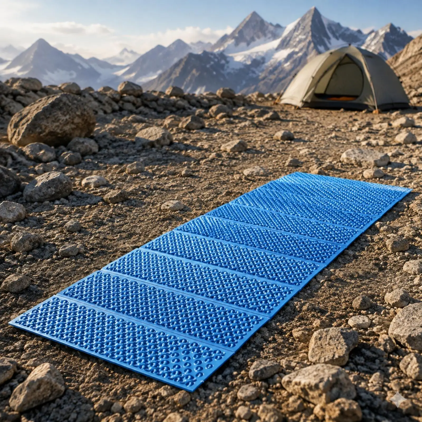 Closed Foam Mat with Aluminum Foil Underside Heat-Insulating Closed Foam Sleeping Pad Moisture-Resistant Folding Camping Pad for