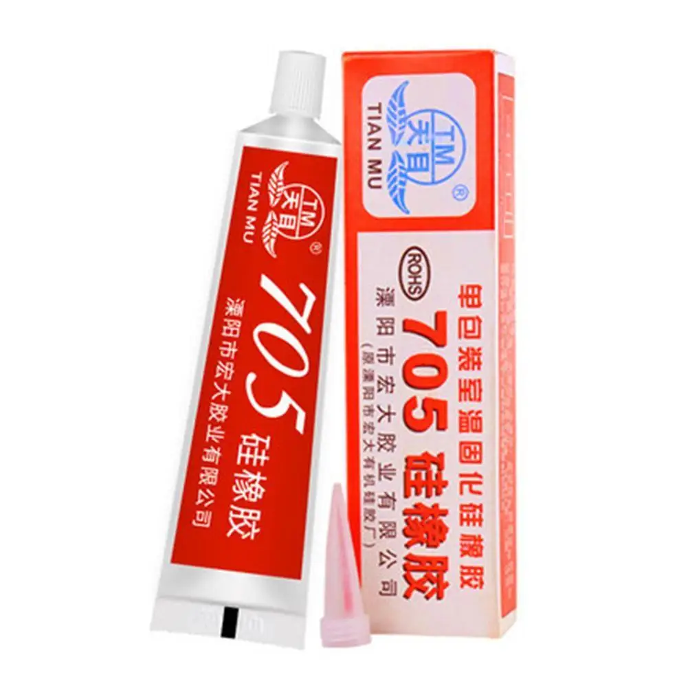 705 Silicone Clear Sealing Glue Waterproof Heat Resist For Electron Component Heat Dissipation Silicone Rubber