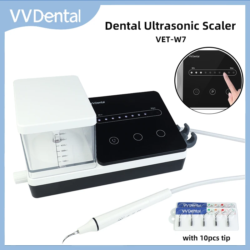 VVDental Ultrasonic Scaler Automatic Supply Water Bottle Teeth Whitening Removal Dental Calculus Smoke Stains Oral Care Machine