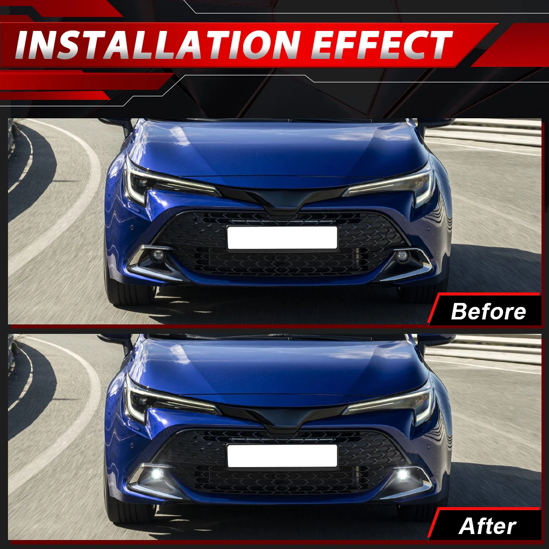 2PCS LED Fog Lamp Assembly For Toyota Corolla JP HATCHBACK Cross Levin Hilux Revo SR5 AURIS YARIS 2019 2020 2021 Front Fog Light - view 6
