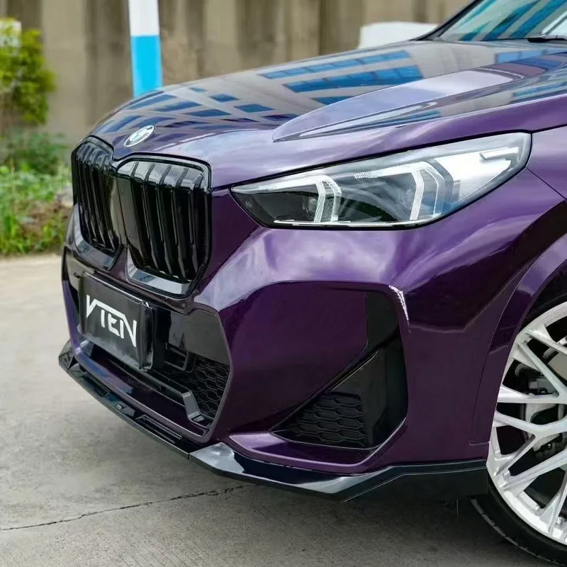 

For BMW X1 VTEN style bumper lip spoiler diffuser, grille, rear wing, exhaust body modification accessories 2023-2025