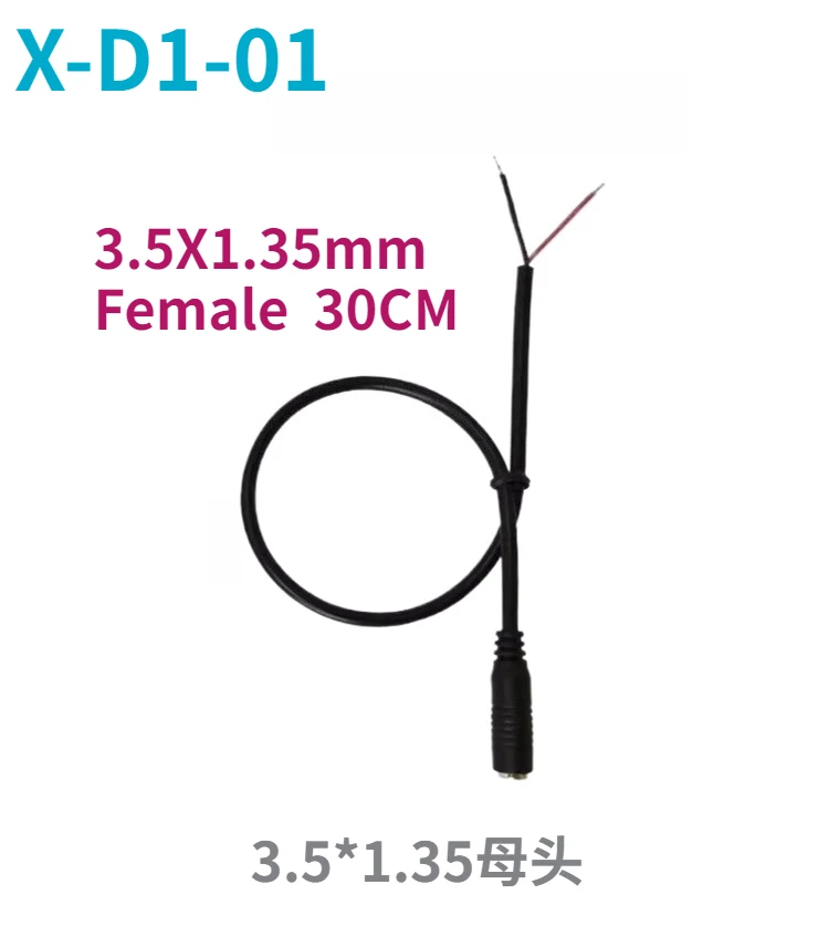 Pure Copper DC3.5*1.35mm Power Line Male To Female 5V DC Plug Interface Outer Diameter Cable for Electronics  Wire Connector