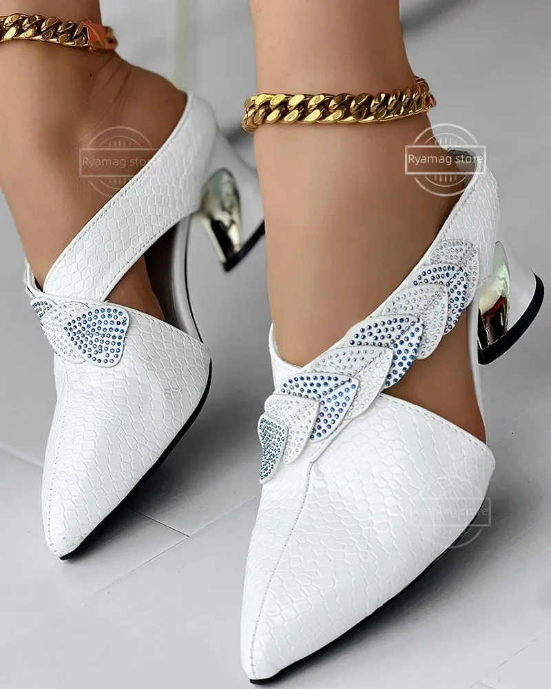 Shoes for Women High Quality Autumn Women's Slippers Outdoor Closed Toe Mid Heel Fashion Commuting Daily Slippers Women