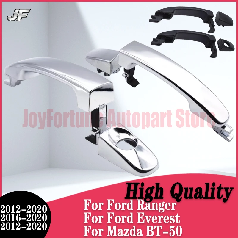 

Наружная дверная ручка хромированная с накладкой для Ford Ranger Everest T6 T7 Mazda BT50 2012-2020