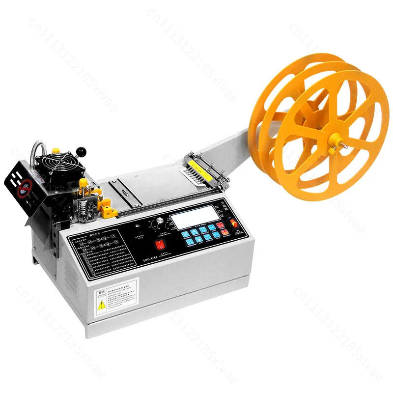 Automatic Hot‑Cold Webbing Cutting Machine Computer‑Controlled,for Velcro Helmet Strap Elastic Belt Fabric Processing Industrial