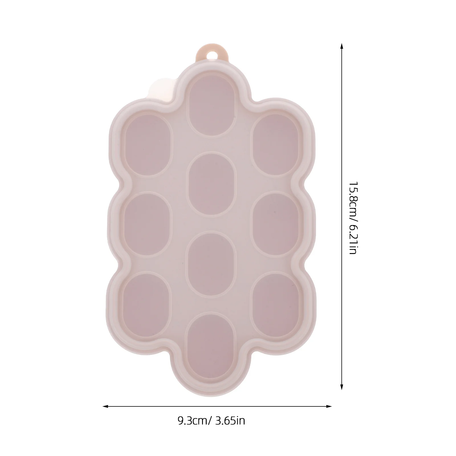 صينية تجميد الطعام من السيليكون 6 شبكات حاوية تخزين أغذية الأطفال قالب مكعبات الثلج القابل لإعادة الاستخدام للمطبخ والكوكتيلات والقهوة #3