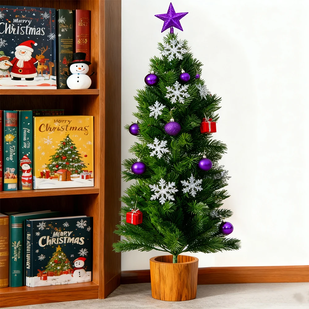 50-85 cm Künstliche Weihnachtsbaum Gefälschte Kiefer Nadel Pflanzen Falsche Winter Weihnachten Baum Zweig Große Pflanzen Für neue Jahr Home Party Decor – Detail 8