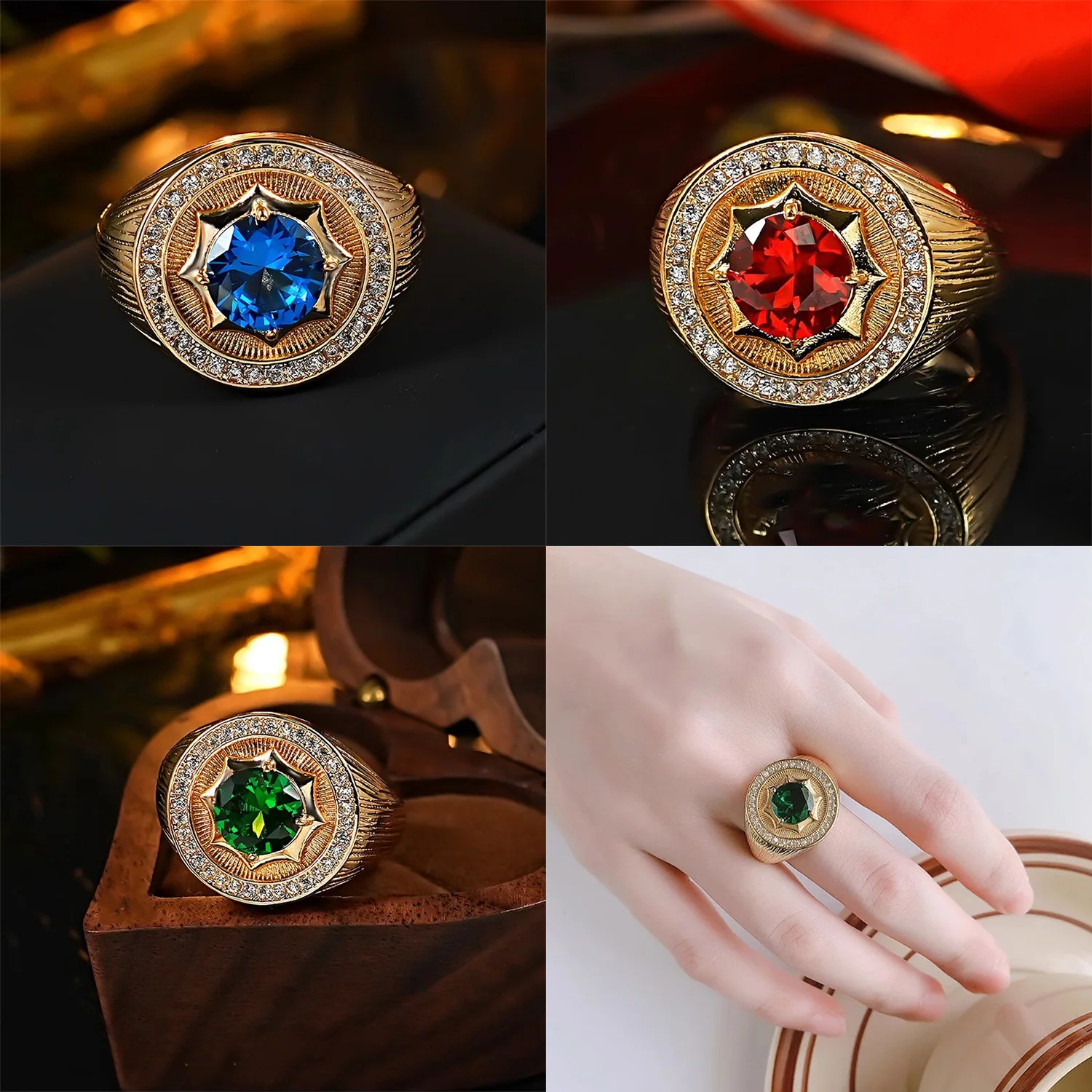 Anillo De rubí rojo Natural Real De oro De 18 quilates para mujeres y hombres, Anillos finos De rubí, Bizuteria, joyería De piedras preciosas, anillo para mujeres y hombres