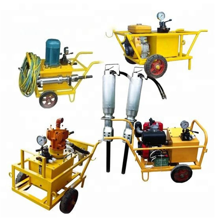 Hydraulic Rock Splitters High Efficiency Splitter 10-15s Splitting Time Customized 800T Rock Rod