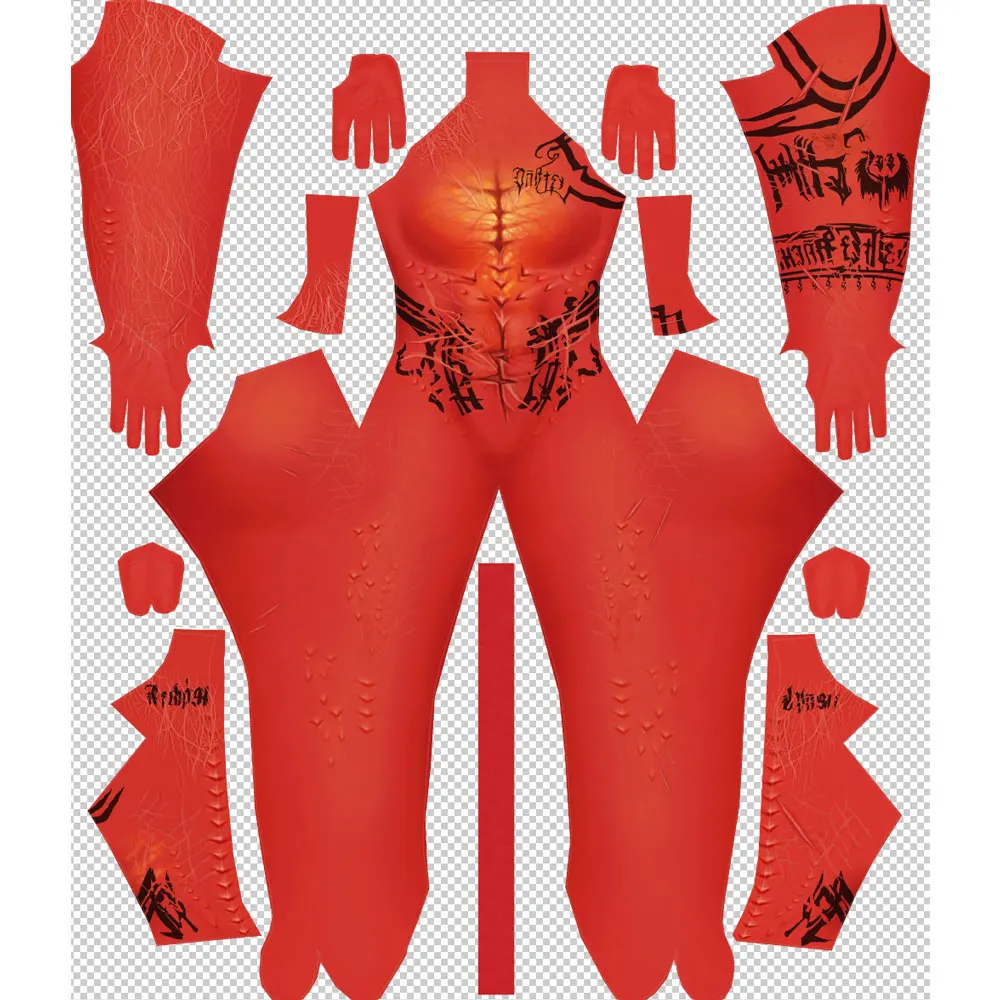 

Adults Halloween Female Gate Karlach Cosplay Costumes Superhero Zentai Suit Bodysuit Woman Party Jumpsuits