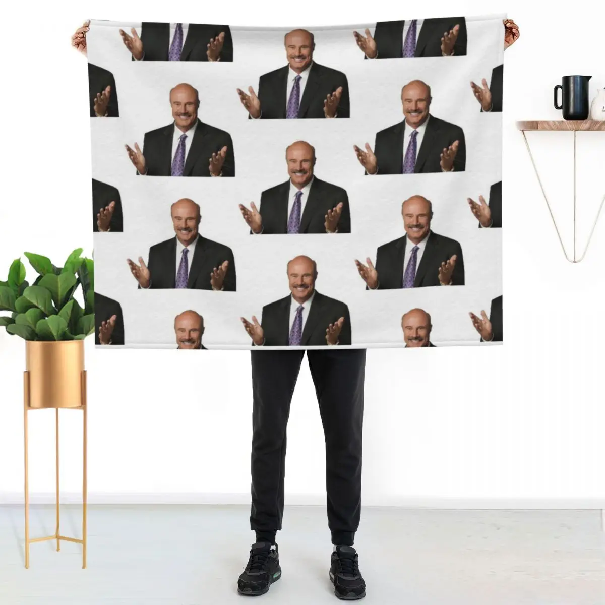 

Dr. Phil Throw Blanket Ultra Soft Flannel Fleece Blanket for All Seasons