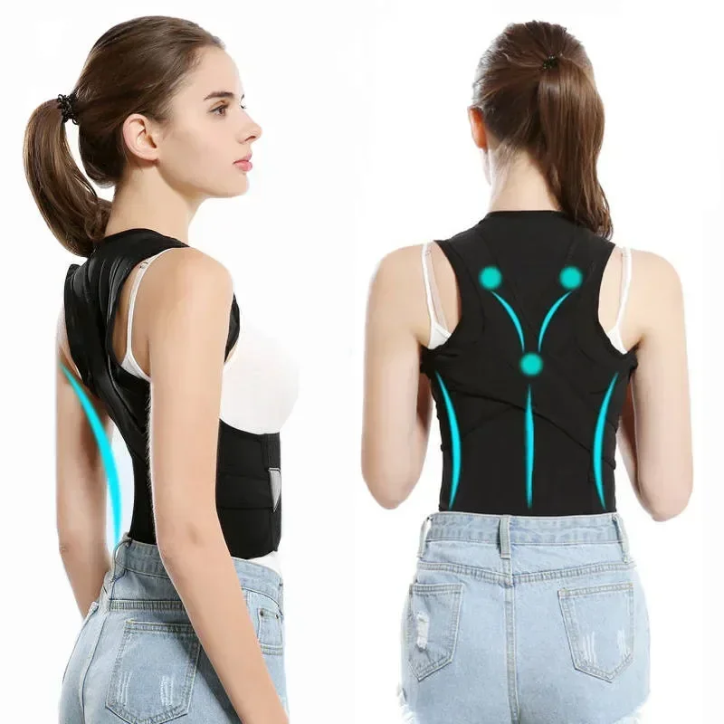 Adjustable Support Brace Correction Humpback Back Belt Posture Corrector Spine Back Shoulder Support Corrector Band Pain Relief