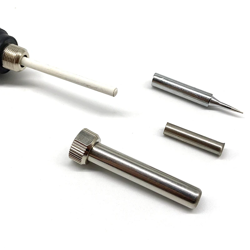 1Pcs Soldering Iron Tips W/ Welding Sleeve 900M Lead-Free Replaceable Soldering Tip Soldering Iron Head Welding Station Tools