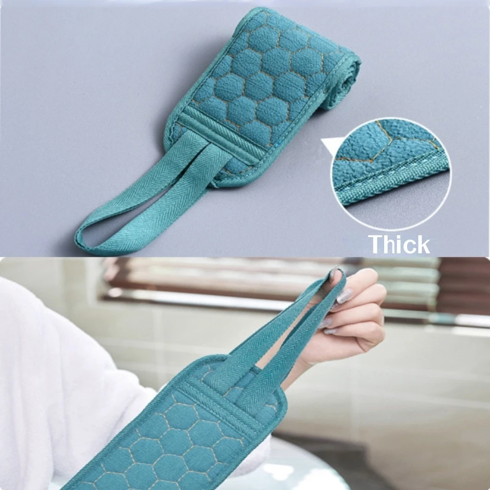 Picture 3: Premium Back Scrubber Body Towel Bath Cloth Deep Cleaning Reaching Straps Shower Rubbing Towel for Neck Shoulders
