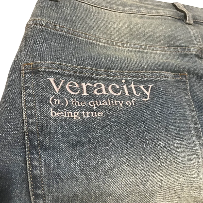 Y2K ウォッシュ加工ダメージジーンズヴィンテージ桜柄刺繍ハイウエストワイドレッグジーンズ男性女性ファッションストリート