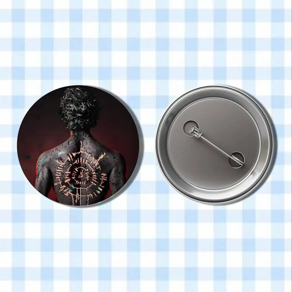 B-Baldurs بوابة 3 Astarion شارات زر مستدير الإبداعية دبوس بروش شارة حقيبة اكسسوارات الديكور المشجعين جمع الأصدقاء الهدايا #2