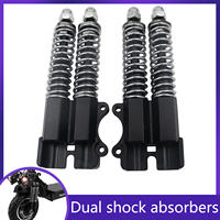 For Janobike T10 Electric Scooter Original Dual Drive Hydraulic Shock Absorption Front Suspension Dual Spring Device M12x1.5