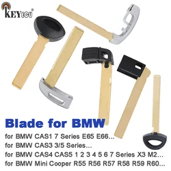 KEYECU Rmote Key Blade Only Blade for BMW CAS1 CAS3 CAS4 CAS5 1 2 3 4 5 6 7 Series X3 M2 E65 E66 Mini Cooper R55 R56 R57 R58