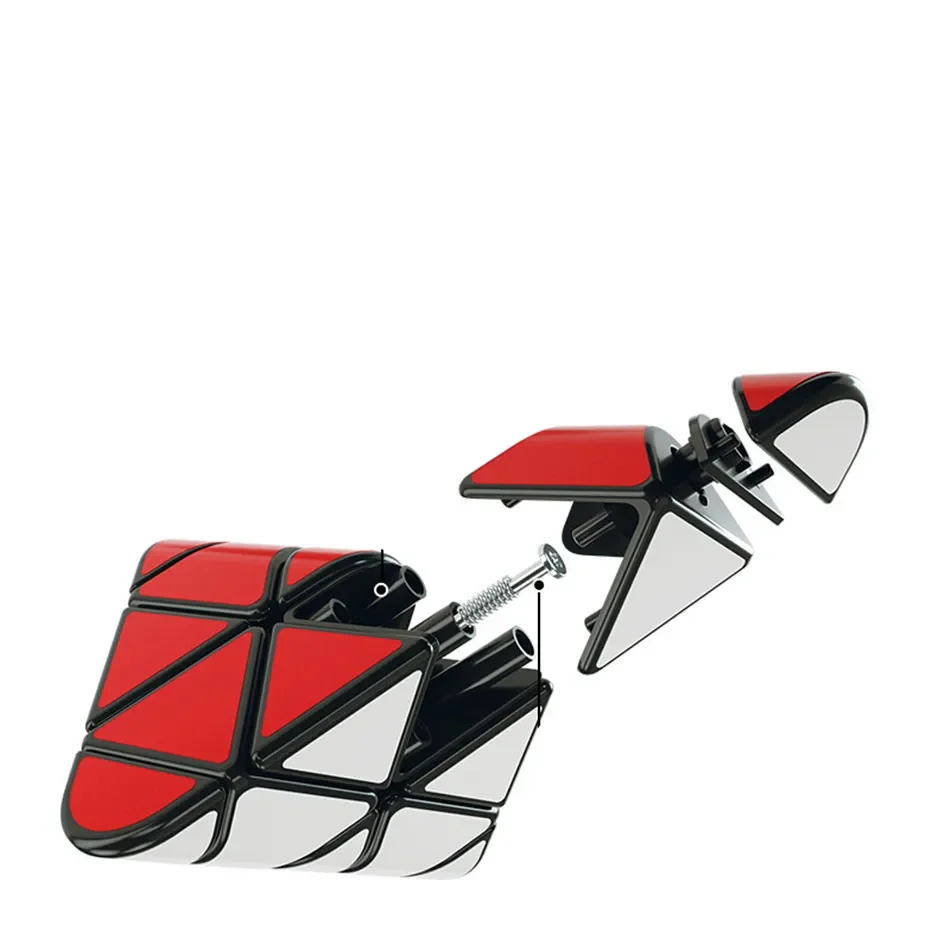 [JudyCube] Yuxin Black Kylin Round Angle Pyraminx Magic Speed Cube Stickerless Fidget Toys Yuxin Pyramid Cubo Magico Puzzle