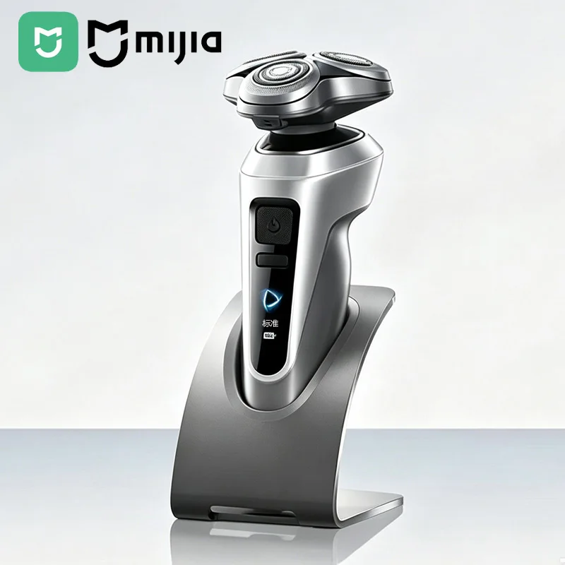 Mijia Electric Shaver Pro, Wet & Dry Shavers, 360° Floating Head, Dual Ring Lock, Smart Color Display, IPX8 Long Battery Razor