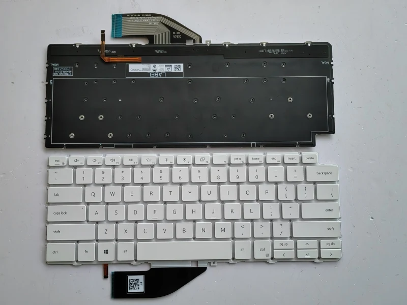 NEW US laptop keyboard For DELL XPS 13 7390 2in1 2-in-1 9310 P130G Maglev Backlit English Black/White Keyboard