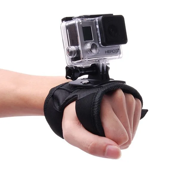 FGNS Sports Camera Glove Adapter High Clamp 360 ° Swivel Base Wrist Fit Compatible GoPro SJCAM