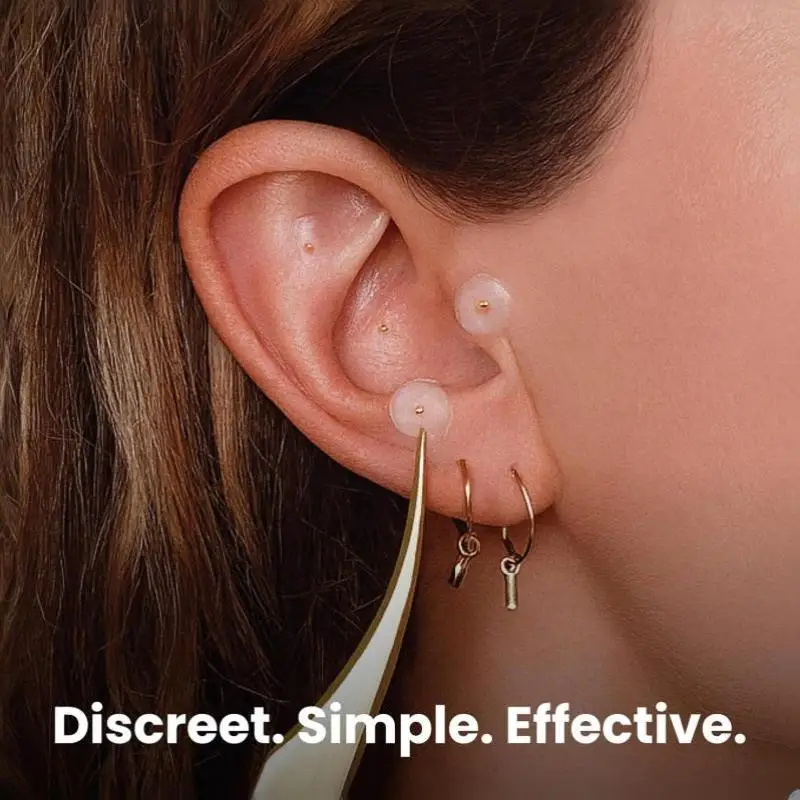 1/5/10 Sheets Ear Pressure Stick Acupuncture Magnetic Beads Auricular Ear Stickers Massage Ear Stickers Clear Ear Point Sticker