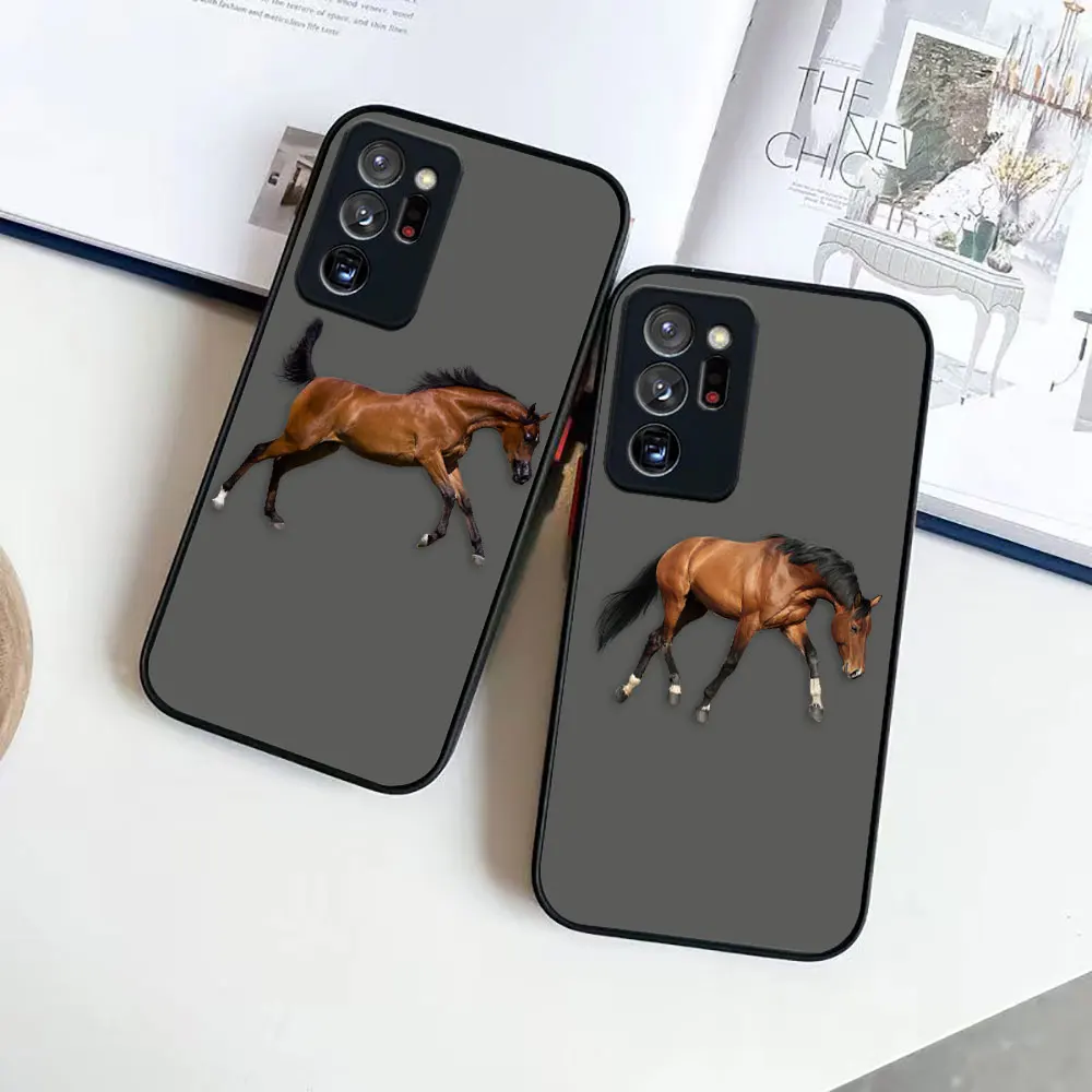 Shen Jun's Pony Horse Matte Phone Case for Samsung Galaxy NOTE 20 10 9 8 A13 A12 A10 A11 7 A05 A04E A04 A03S A02S A03 Plus Case 