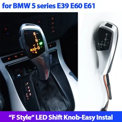 LED Gear Shift Knob Automatic Gear Shifter Lever Handle for BMW 5 series E39 E60 E61 520i 523i 525i 528i 530i 535i 540i M5