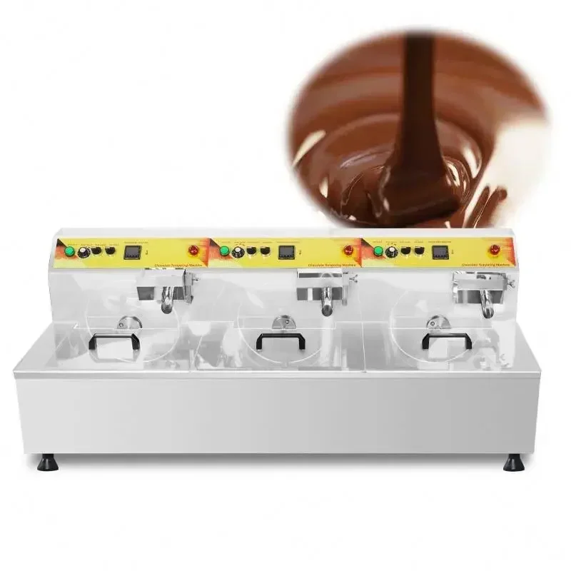 Professional  Temperature  Melted Chocolate Tempering Making Moulding Machine