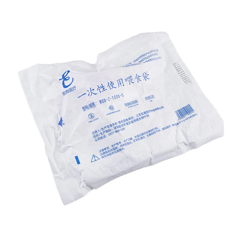 1000ml Medical plastic feeding bag enteral nutrition supply bag nasal feeding nutrient gravity pump transparent tube bag