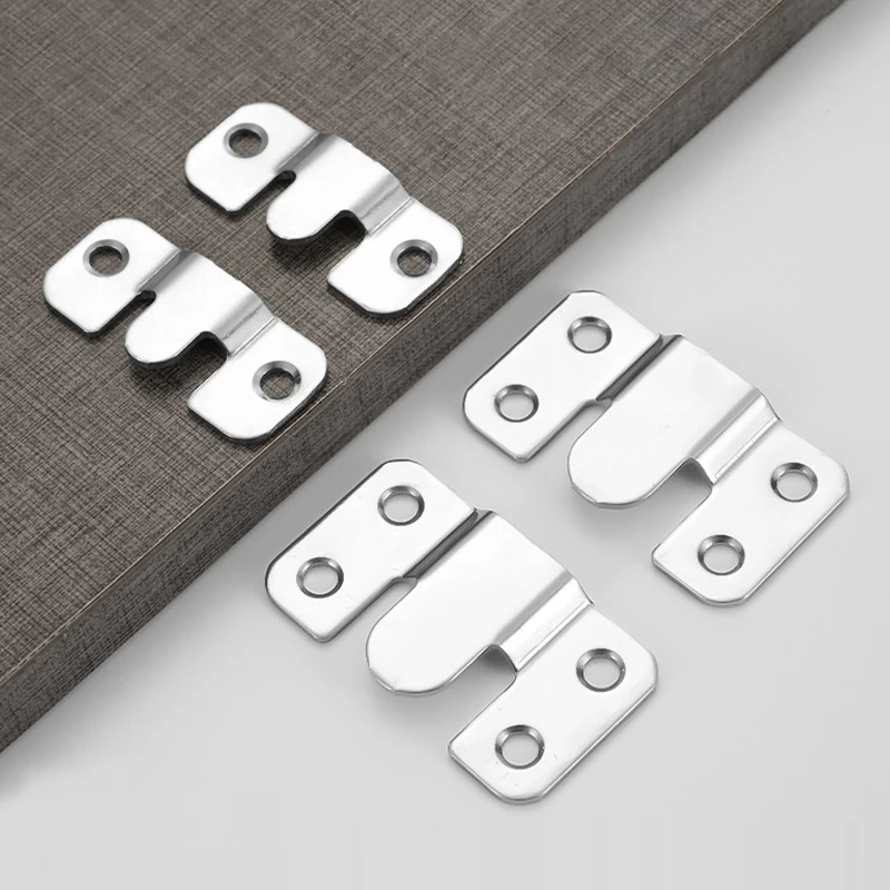 Obelix 5Pairs Flush Mount Brackets Interlock Hanging Buckle Furniture Connector Mirror Picture Frame Hanger Display Frames Hooks