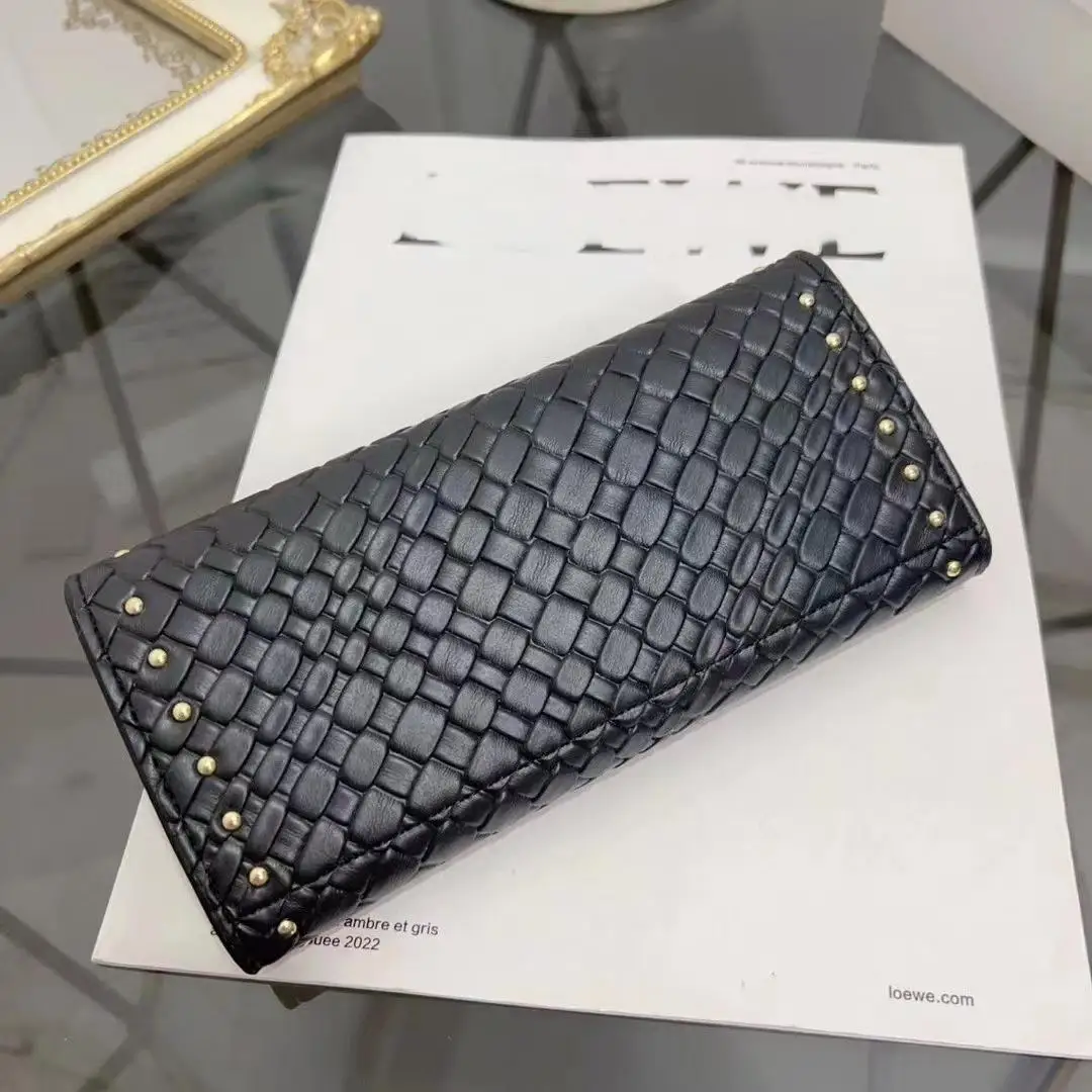 محفظة بتصميم جديد لخريف وشتاء، موديل نسائي طويل وبطاقات متعددة وسعة كبيرة، حقيبة محمولة باليد #5