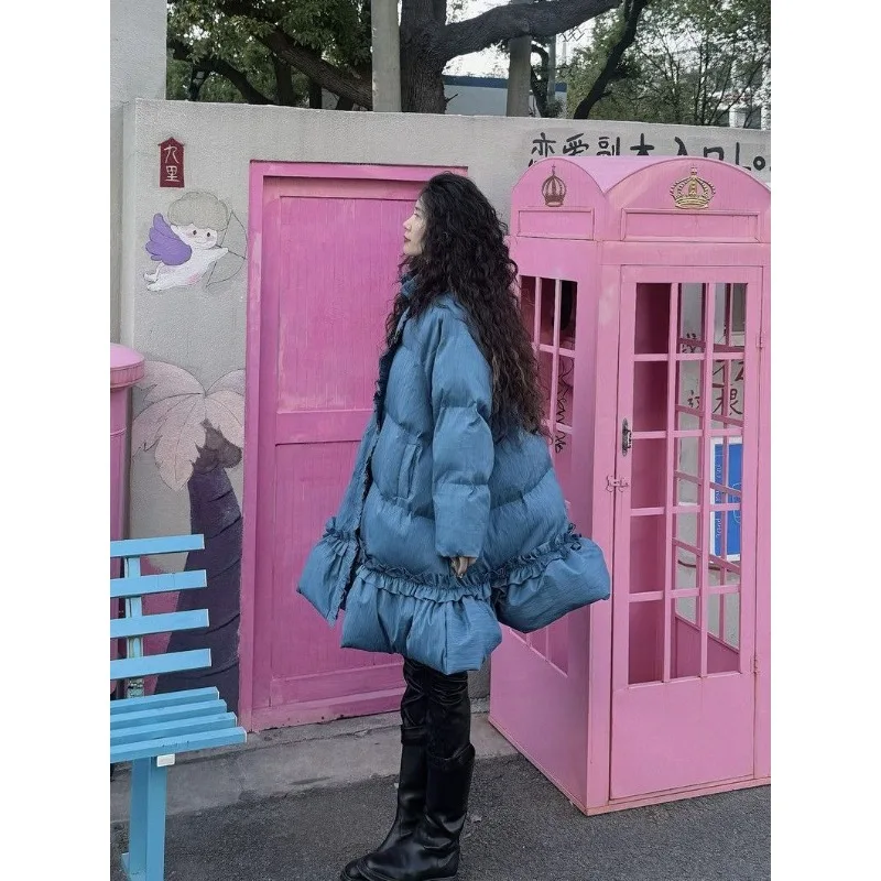 Super Beautiful Padded Jacket Autumn Winter Loose Korean Version Fashion Casual Niche Design Sense Warm Padded Jacket Exquisite