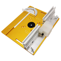luminum Router Table Insert Plate W/Miter Gauge For Woodworking Benches Table Saw Multifunctional Trimmer Engraving Machine