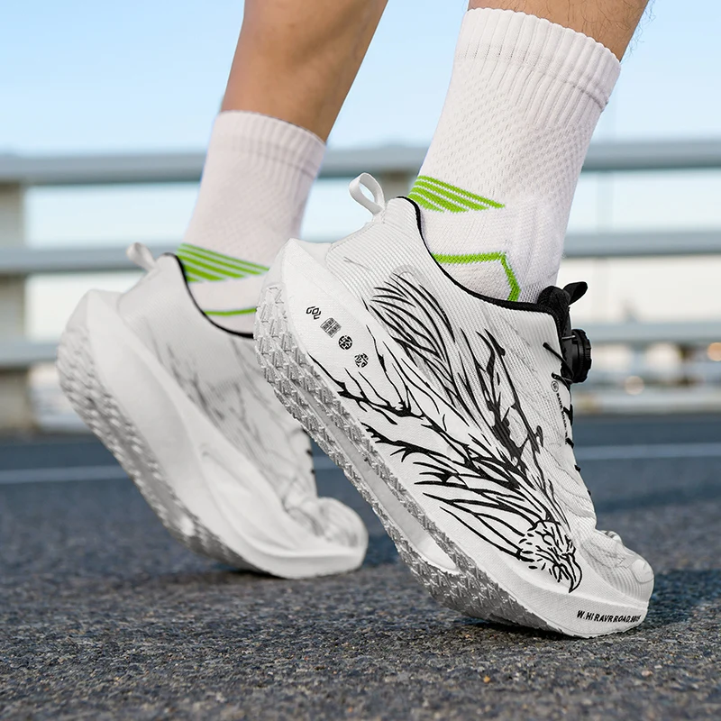 2025 Autumn/Winter New Men Running Shoes Outdoors Road Run Casual Sports Shoes Jogging Sneakers Unisex Marathon Footwear Fitness