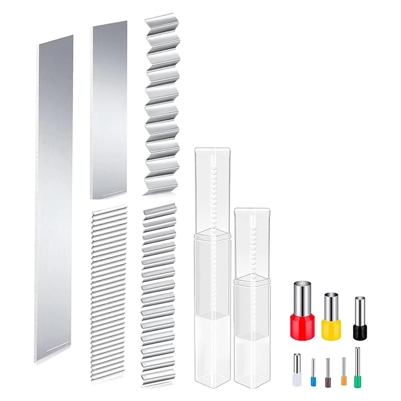 -A89Z 5 قطع قواطع طين بوليمر مرنة، شفرة طين بوليمر كلاي، شفرة تقطيع الطين مع 8 قطع قواطع على شكل دائرة مستديرة