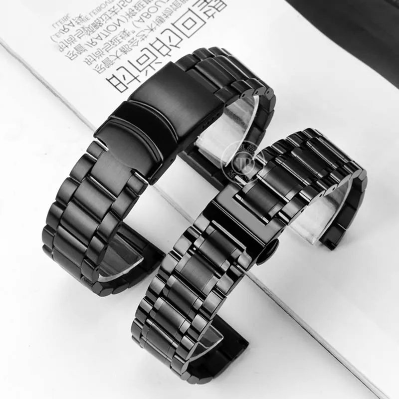 Adapted to Casio PRW-600 PRW-60 PRW-50/70/ 30 series modified solid precision steel watch strap Metal Folding buckle 23mm