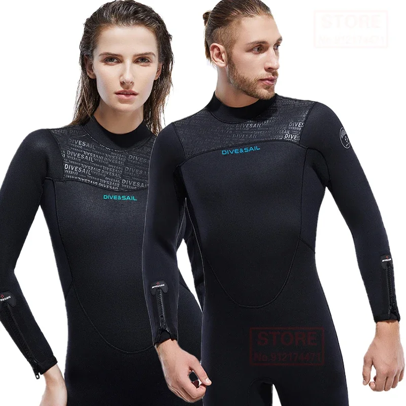 

Men Women Wetsuit 5mm Neoprene Full Body Thermal Scuba Diving Suits One Piece Wet Suit Swimming Snorkeling Surf Suits