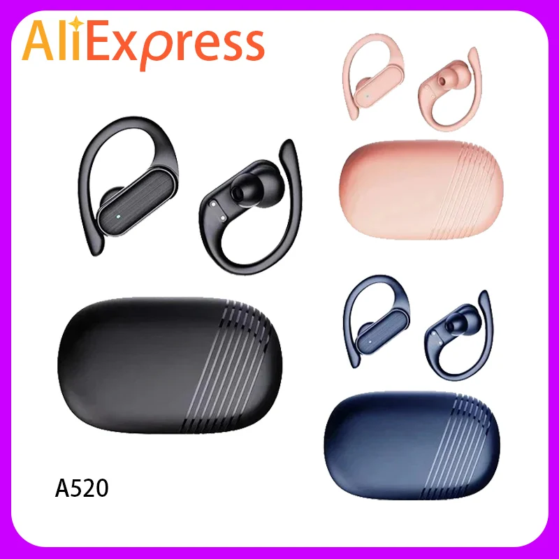 

A520 Wireless Bluetooth Headset Touch Light Mini High Quality Earplugs Anti-Sweat HD Sound Quality Stereo Universal Headset